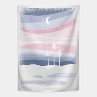 Polarnight in Scandinavia Tapestry