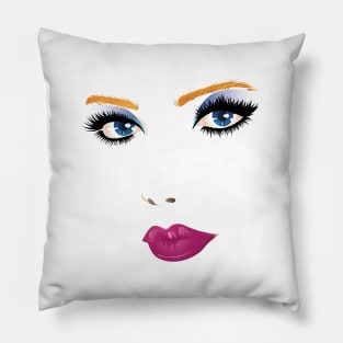 Beauty woman face Pillow