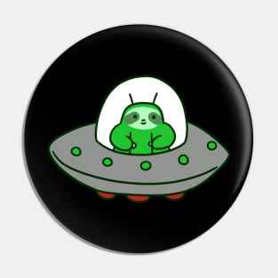 Alien UFO Sloth Pin