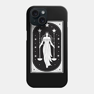 Themis Tarot Card Astrology Occult Mystical Phone Case