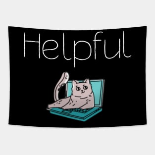 Helpful Cat Tapestry