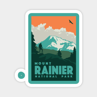 Mount Rainier National Park Design Magnet