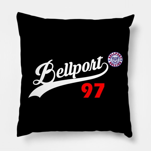 bellport bullies baseball Pillow by Bullies Brand