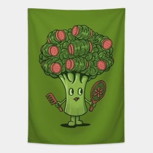 BROCCOLI AND CURLERS Tapestry