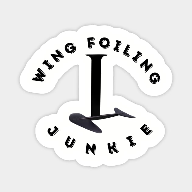 Wing Foiling Hydrofoiling Junkie Magnet by Hungry and Shredded