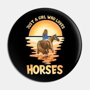 Just a girl who loves horses Pin