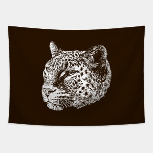 Leopard portrait Tapestry