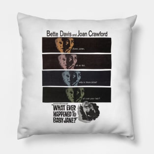 Whatever Happened to Baby Jane Movie Poster Pillow