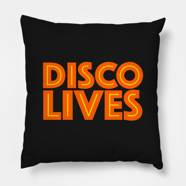 Disco Lives Pillow by softbluehum