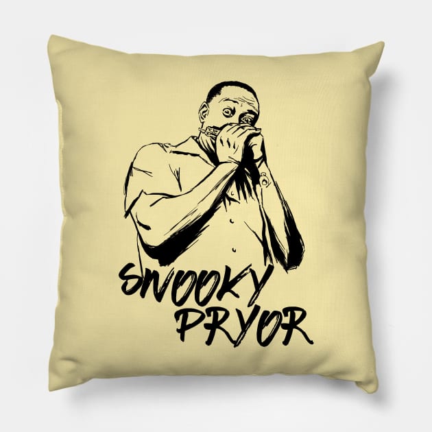 Snooky Pryor Pillow by Erena Samohai