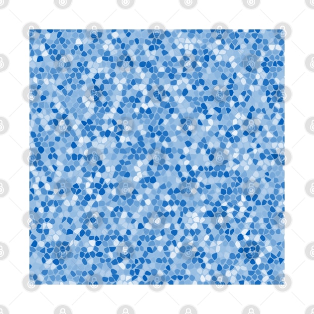 Blue Shades Mosaic Pattern by John Uttley