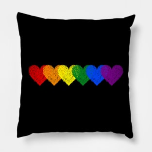 Valentines Day Vintage Hearts Retro LGBT Gay Funny Gifts Pillow