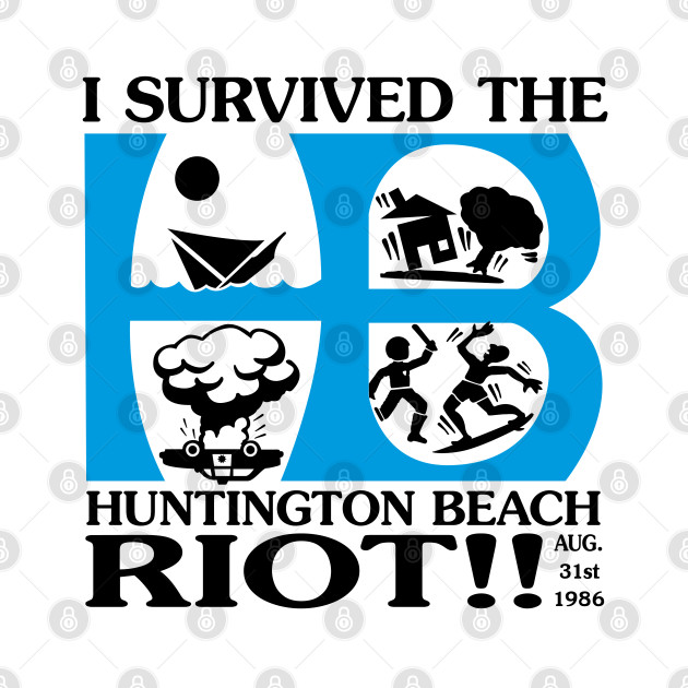 HB Riot 1986 - Reprint by Rego's Graphic Design