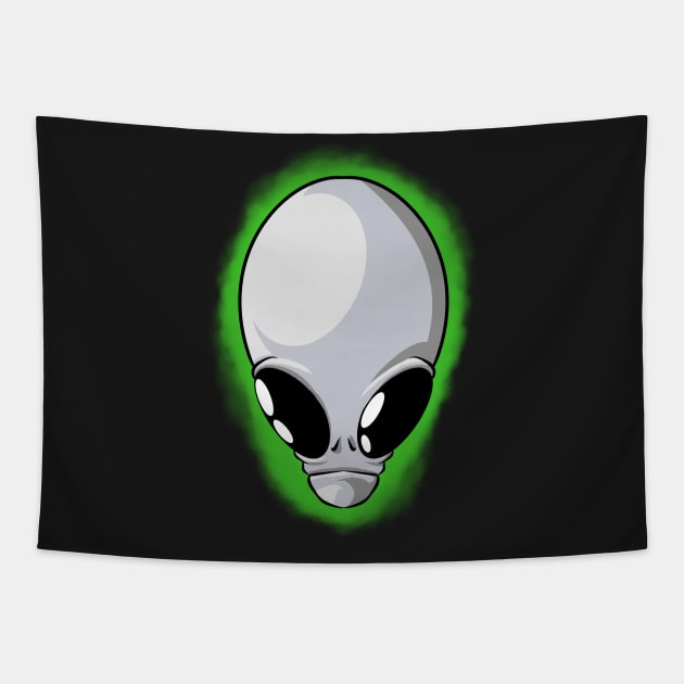 Alien Grey Tapestry by richardsimpsonart