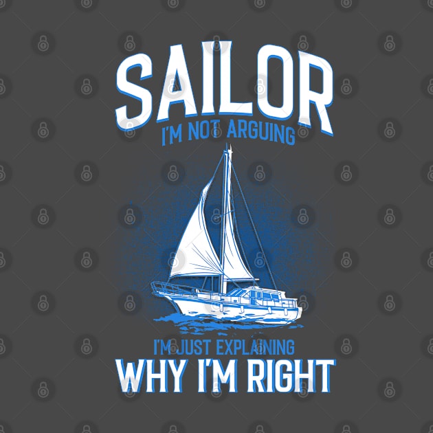 Sailor Captain Sailing by Toeffishirts