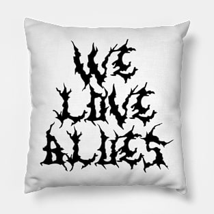 We Love Blues Pillow