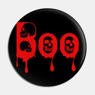 boo fun halloween skull Pin