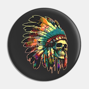 Rising from the Ashes - Feathered Dream Skull Pin