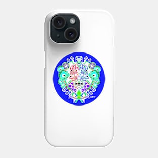 the catrina in tree of life ecopop totonac art popular zentangle white Phone Case