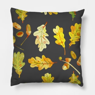 Oak Leaves and Acorns Pillow