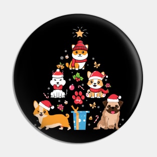 Dog Breeds Christmas Tree Pin