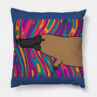 Platypus Vintage Retro Pillow