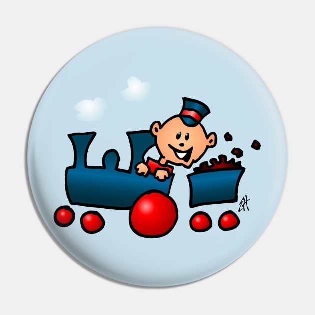 Train Pin by Cardvibes