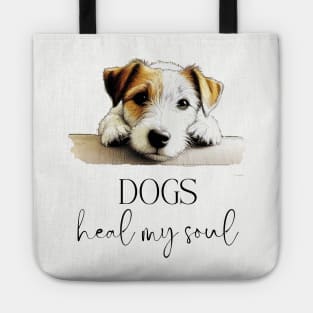 DOGS Heal my Soul - Jack Russel Terrier Tote