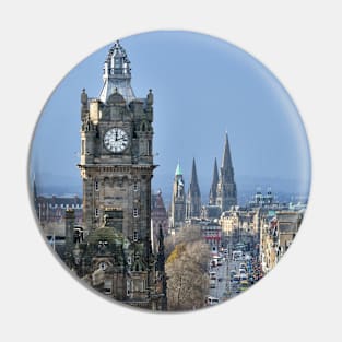 Looking down Princes Street - Edinburgh, Scotland Pin