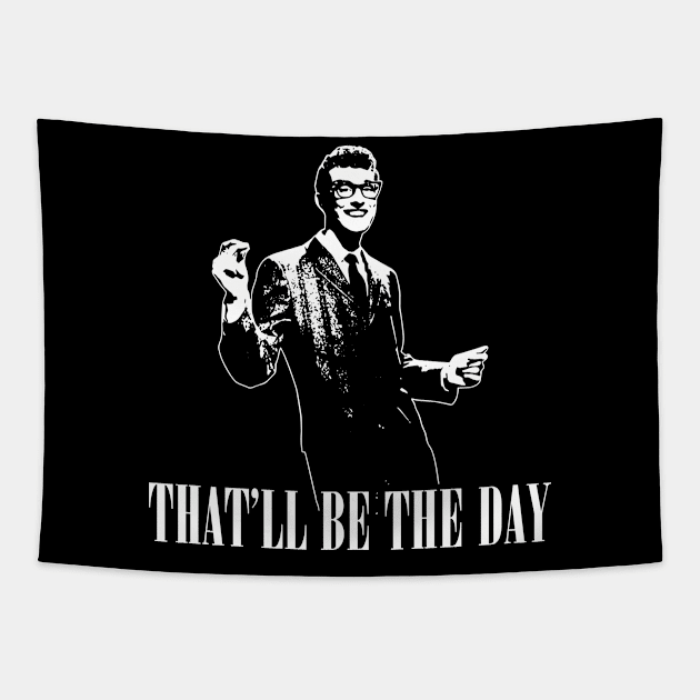 THAT'LL BE THE DAY UNOFFICIAL BUDDY HOLLY ROCK Tapestry by chaxue