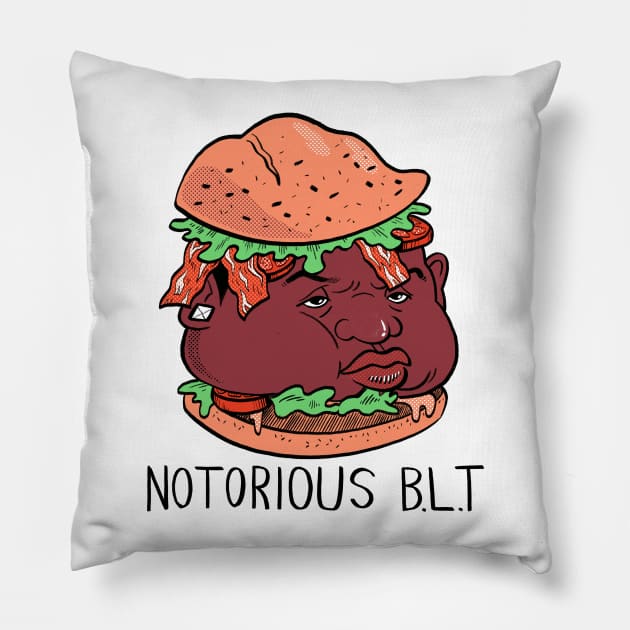 Notorious BLT - PUN PANTRY Pillow by punpantry