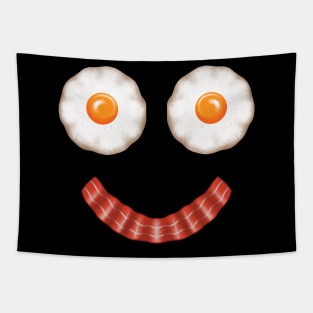 Bacon and eggs ,smile face Tapestry