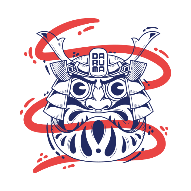 daruma doll illustration by Spes.id