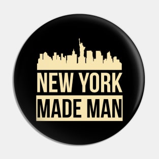 New York Made Man Pin