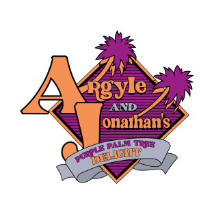 Argyle and Jonathan's Purple Palm Tree T-Shirt