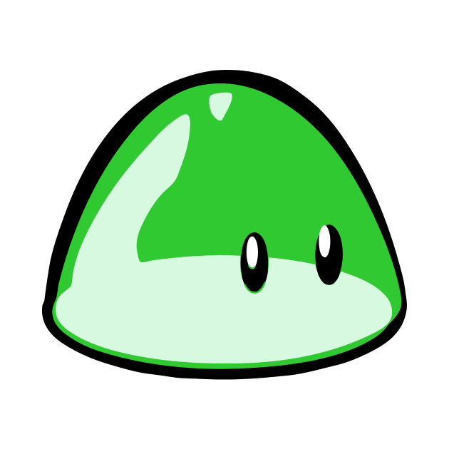 Green Blob Slime Face Emoticon by AnotherOne