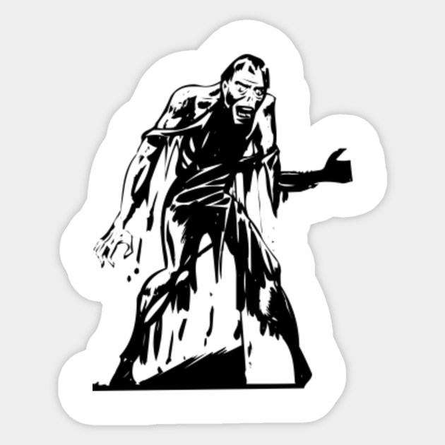 Spooky Zombie Zombie Sticker Teepublic