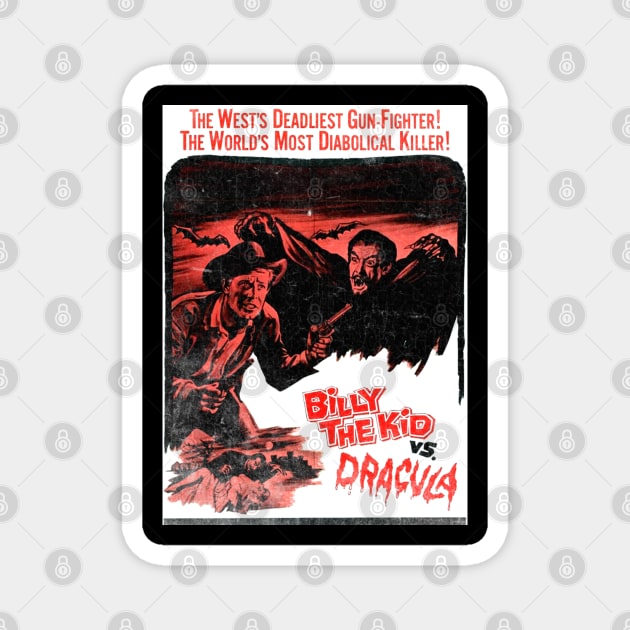 Billy the Kid vs Dracula Magnet by zombill