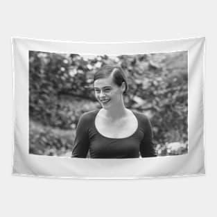 Lisa Stansfield BW Photograph Tapestry