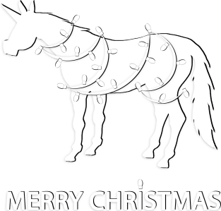 Merry Christmas Unicorn Magnet