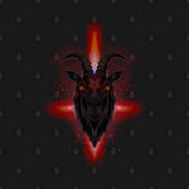 Baphomet fire by wet_chicken_lip