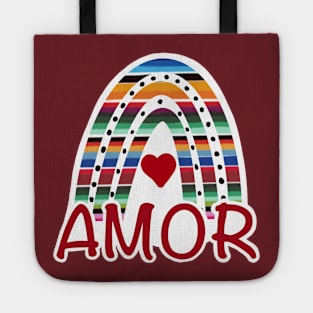 Sarape Rainbow Amor Tote