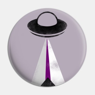 Gaylien Demisexual Pride UFO Pin