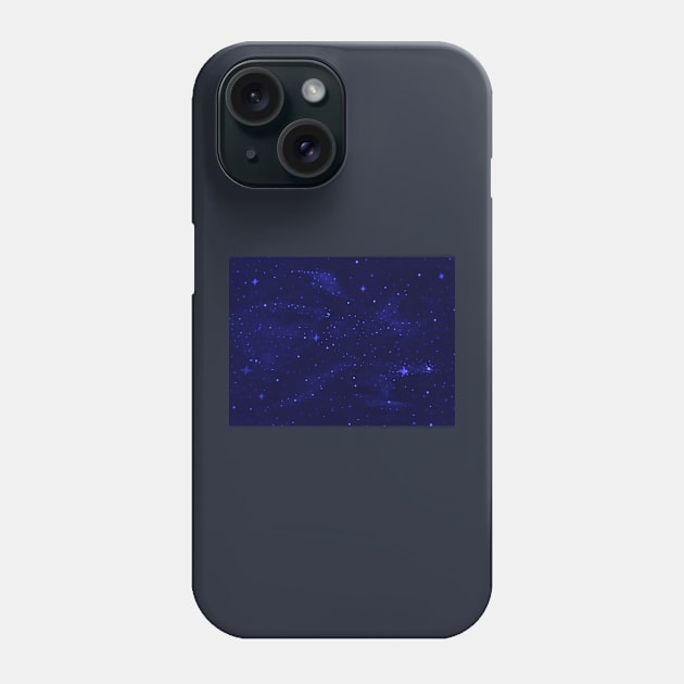 Simple Blue Galaxy Phone Case by thcreations1