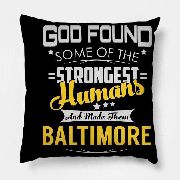 BALTIMORE Pillow by Lotusg