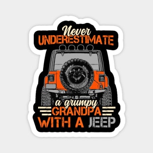 Jeep Grandpa Funny Magnet