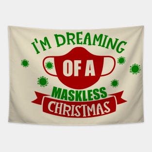 Dreaming of a Maskless Christmas Tapestry