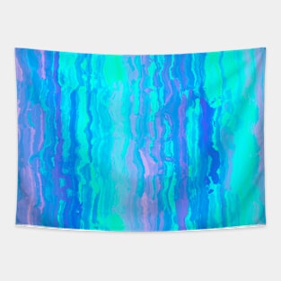 Blue Abstract Pattern Tapestry