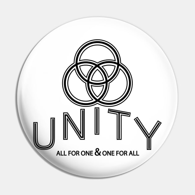 Unity - All For One & One For All Pin by enigmaart
