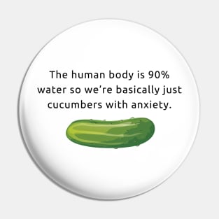 Anxious Cucumbers Pin